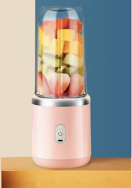 志高便攜式榨汁機 USB充電 果汁杯 小型家用果汁機 粉色