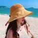 【小眾新品】夏季女士戶外遮陽防曬針織透氣布沿漁夫帽